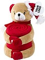 Christmas stuffed animal with blanket Andrew
