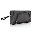 Classic two tone toiletry bag, dark grey