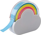 Cloud and rainbow memo tape dispenser