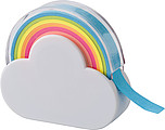 Cloud and rainbow memo tape dispenser