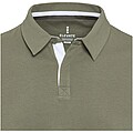 Clyde unisex organic rugby polo sweatshirt, green