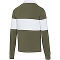 Clyde unisex organic rugby polo sweatshirt, green