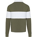 Clyde unisex organic rugby polo sweatshirt, green