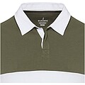 Clyde unisex organic rugby polo sweatshirt, green