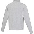 Clyde unisex organic rugby polo sweatshirt, heather grey