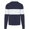 Clyde unisex organic rugby polo sweatshirt, navy