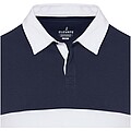 Clyde unisex organic rugby polo sweatshirt, navy