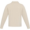 Clyde unisex organic rugby polo sweatshirt, oatmeal