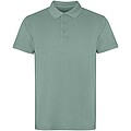 Cobain short sleeve unisex polo, dark green