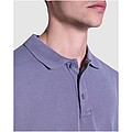 Cobain short sleeve unisex polo, hale blue