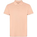 Cobain short sleeve unisex polo, light orange