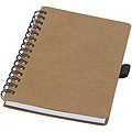 Cobble A6 wire-o recycled cardboard notebook with stone paper