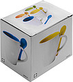 Coffee mug with spoon Red
