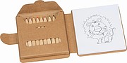 Coloring book with 12 colored pencils