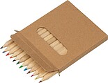 coloured pencil set 12 piece, multicolor