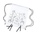 Colouring drawstring bag