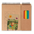 Colouring set with notepad
