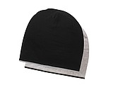 Contrasting jersey hat, black/ash grey