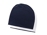 Contrasting jersey hat, navy/white
