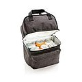Cooler bag with 2 insulated compartments, anthracite