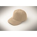 Corduroy 5 panel baseball cap, beige