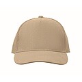 Corduroy 5 panel baseball cap, beige