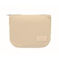 Corduroy cosmetic bag, beige