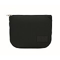Corduroy cosmetic bag, black