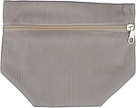 Corduroy zippered cosmetic pouch Tia, grey
