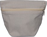 Corduroy zippered cosmetic pouch Tia, grey