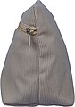 Corduroy zippered cosmetic pouch Tia, grey