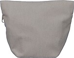 Corduroy zippered cosmetic pouch Tia, grey