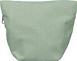 Corduroy zippered cosmetic pouch Tia, pastel green