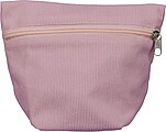 Corduroy zippered cosmetic pouch Tia, pastel pink
