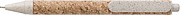 Cork and linen notebook andwheatstraw ballpen