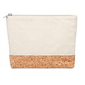 Cork & cotton cosmetic bag