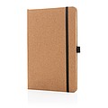 Cork hardcover notebook A5, brown