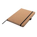 Cork hardcover notebook A5, brown