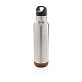 Cork leakproof vacuum flask, silver