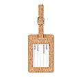 Cork luggage tag