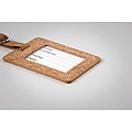 Cork luggage tag