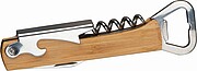 Corkscrew with bottle opener