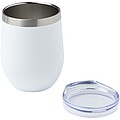 Corzo 350 ml RCS certified recycled stainless steel copper vacuum insulated cup, white