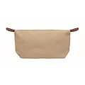 Cosmetic bag in 600D RPET, khaki