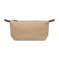 Cosmetic bag in 600D RPET, khaki