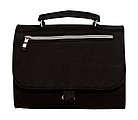 Cosmetic bag with 5 zip pockets,colour black
