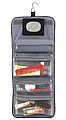 Cosmetic bag with 5 zip pockets,colour black