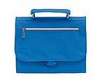 Cosmetic bag with 5 zip pockets,colour blue