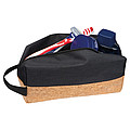 Cosmetic bag with cork bottom