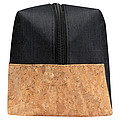 Cosmetic bag with cork bottom